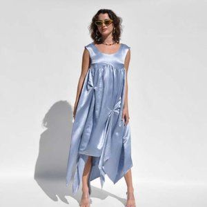 Collina Strada Sky Satin Dara Dress